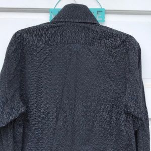 Curtis York Black Polka Dot Button Up Dress Shirt